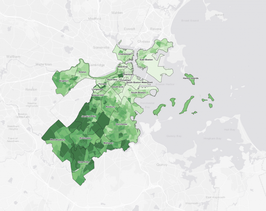 Boston Tree Equity Maps - Speak for the Trees, Boston