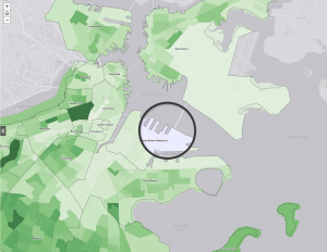 Detail of map overlay tool