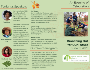 Program with details from Summer benefit, first page
