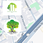 Map of Charlestown Map with logos